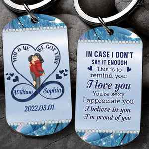 Personalized Couple Stainless Keychain - Gift Idea For Couple