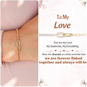 For My Love - Double Link Circle Bracelet