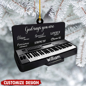 2024 New Release - God Says You are - Personalized Harp Musical Instrument Ornament