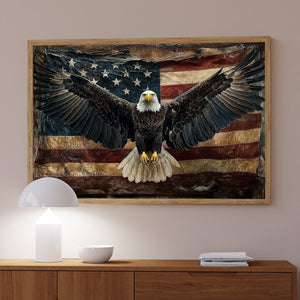 July 4th Eagle Poster-Gift For Christians, Eagle Lovers