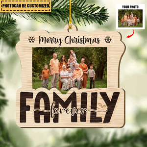 Personalized Custom Wood Ornament - Christmas Gift For Family