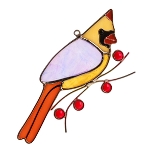 Stained Glass Humming Birds Suncatcher - Gift For Bird Lovers