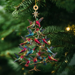 Hummingbird Tree Ornament - Bird Lover Gift
