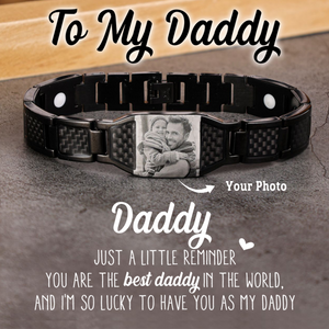 Personalised Bar Men's Bracelet. Men's Bracelet Gift for Dad