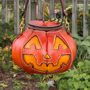The Great Purely handmade leather Pumpkin Bag