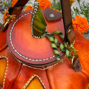 The Great Purely handmade leather Pumpkin Bag