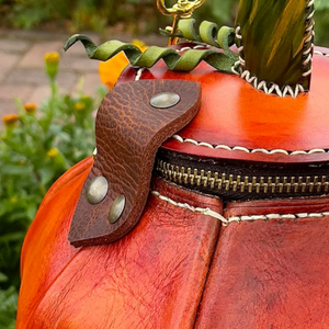 The Great Purely handmade leather Pumpkin Bag