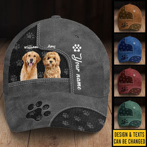 Custom Photo Bring Joy To Your World - Dog & Cat Personalized Custom Hat, All Over Print Classic Cap - Gift For Pet Owners, Pet Lovers