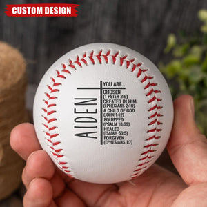You Are...Personalized Christian Baseball, Religious Gift