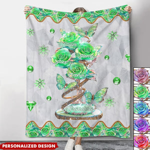 My Garden Gift For Mom,Grandma-Personalized Mother Blanket