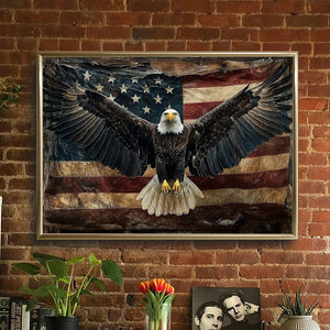 July 4th Eagle Poster-Gift For Christians, Eagle Lovers