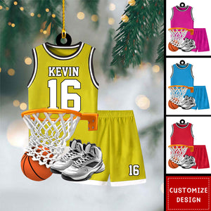 Personalized Basketball Christmas Ornament-Gift for Basketball Players -2024 New Release