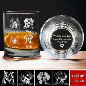 From The Reasons You Drink- Personalized Photo Whiskey Glass