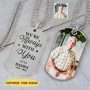 Custom Photo I Miss You - Memorial Personalized Custom Necklace - Sympathy Gift, Gift For Family Members
