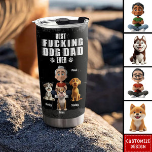 Best Dad Ever - Personalized Stainless Steel Tumbler-Gift for Dad