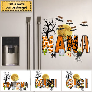 Halloween Grandma - Personalized Custom Decal - Halloween Gift For Grandma, Mom