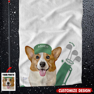 Custom Pet Photo Golf Towel - Golf Gift For Dog,Cat,Pet Lovers
