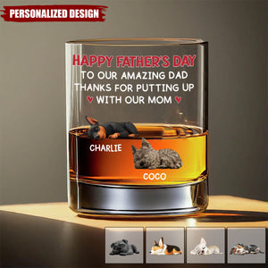 Putting Up With-Personalized Whiskey Glass