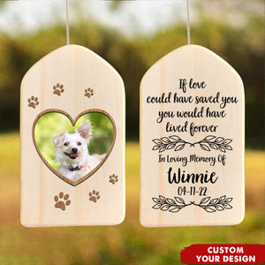 In The Loving Memory Custom Photo Wind Chimes Personalized Gifts For Pet Lover