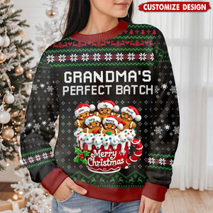 Celebrate the Holiday Season - Personalized Ugly Sweatshirt - Gift for Grandparents