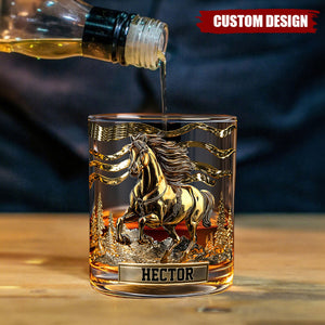Wild Spirit - Personalized Horse Whiskey Glass