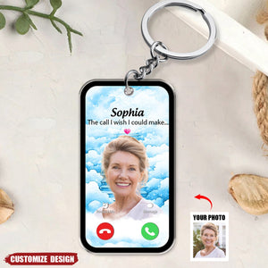 The Call I Wish I Could Take Memorial Gift Multiple Photos Inserted Personalized Acrylic Keychain