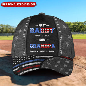 First Dad Now Papa-Personalized Classic Cap