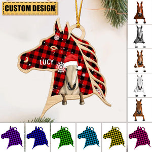 Personalied Horse Hanging Christmas Ornament