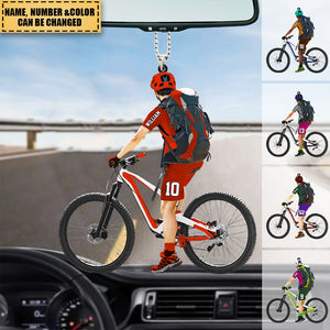 Personalized Apperance And Name Acrylic Ornament-Gift For Cycling Lovers