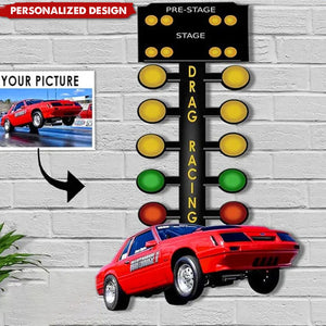 Personalized Custom Photo Drag Racing Acrylic Sign