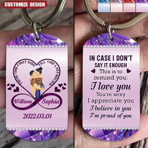 Personalized Couple Stainless Keychain - Gift Idea For Couple