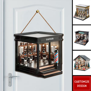 Personalized Hair Salon Wood Sign - Gift For Hairdresser