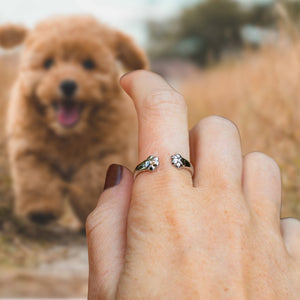 Personalized Paw Hug Ring - Gift For Pet Lovers