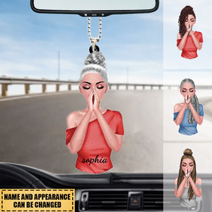 Christian Woman God Says I Am Personalized Car Hanging Ornament