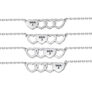For Friend-You're My Favorite B*ch Heart Set Bracelet