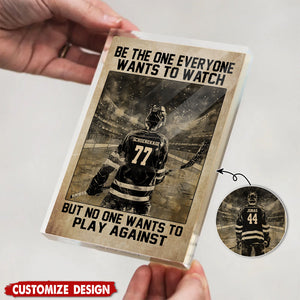 Personalized Hockey Acrylic Plaque - Gift For Hockey Lovers