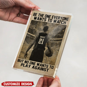 Personalized Basketball Acrylic Plaque-Gift For Basketball Lovers