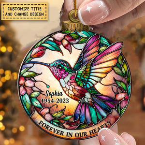 Memorial Hummingbird Personalized Acrylic Ornament