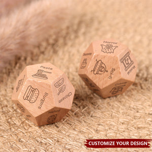 Personalized Date Night Dice - Date Night Gifts, Date Night Ideas, Custom Anniversary Gifts, Gift for Couples