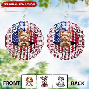 Paws And Freedom-Personalized Dog Wind Spinner