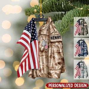 U.S Airforce/Navy/Army Hanging Ornament Christmas-Personalized Acrylic Ornament