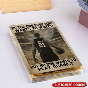 Personalized Basketball Acrylic Plaque-Gift For Basketball Lovers