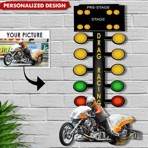 Personalized Custom Photo Drag Racing Acrylic Sign