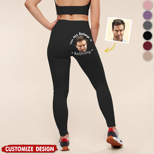 Belongs To Me And Me Only - Personalized Women Leggings - Gift For Wife, Anniversary