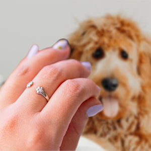 Personalized Paw Hug Ring - Gift For Pet Lovers