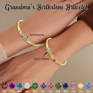 Personalized Adjustable Mom‘s Birthstone Bracelet