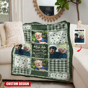 Personalized Photo Memorial When You Really Miss Me Hug This Blanket - Gift For Couple