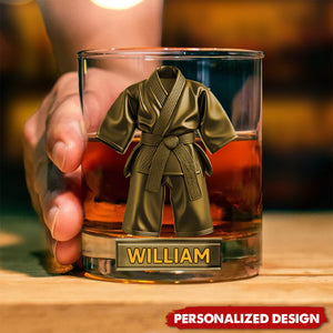 Personalized Taekwondo Whisky Glass Gift For Taekwondo Lover