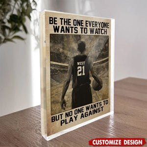 Personalized Basketball Acrylic Plaque-Gift For Basketball Lovers