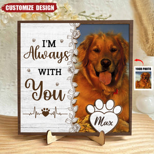 Missing You Is A Heartache - Personalized Wooden Photo Plaque